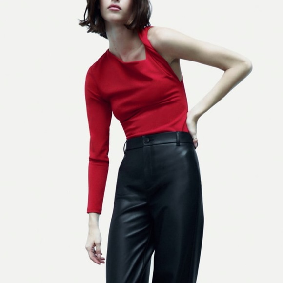 NWT Zara Asymmetrical Bodysuit - Picture 9 of 9